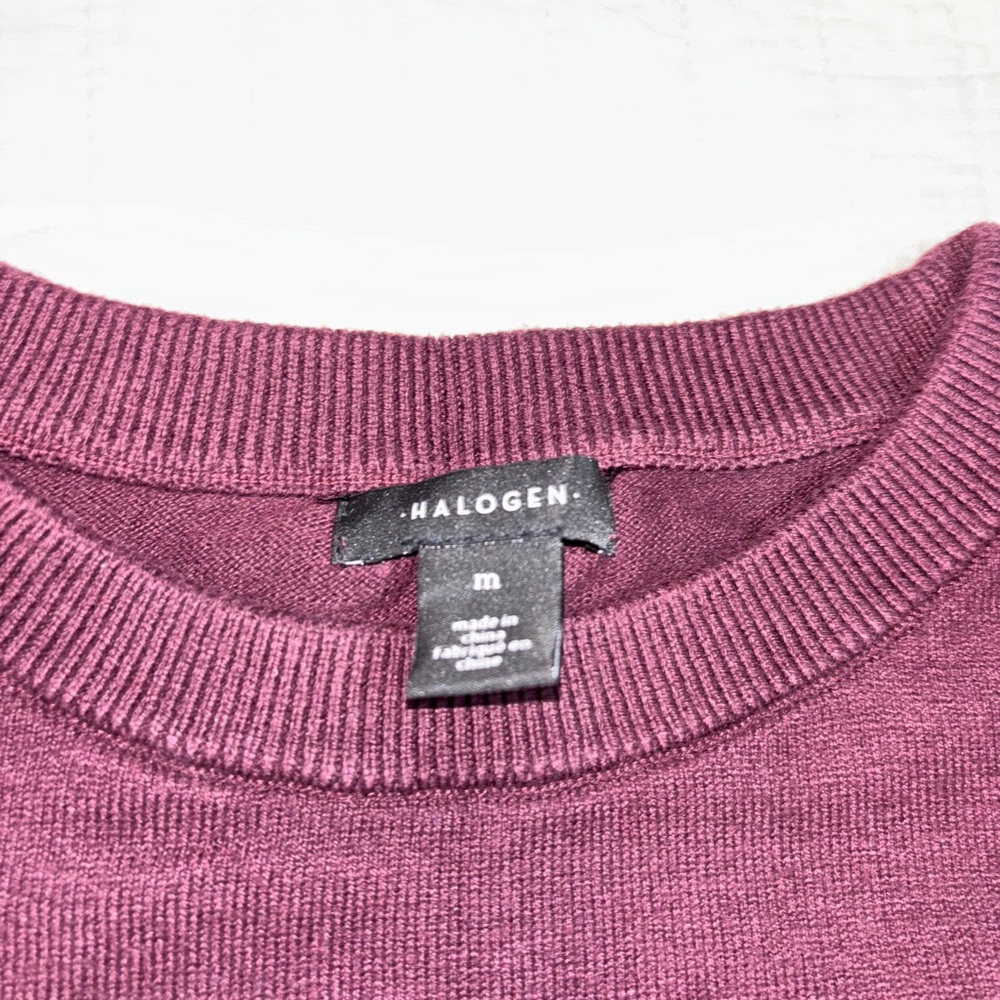 Halogen Plum Knit Sweater